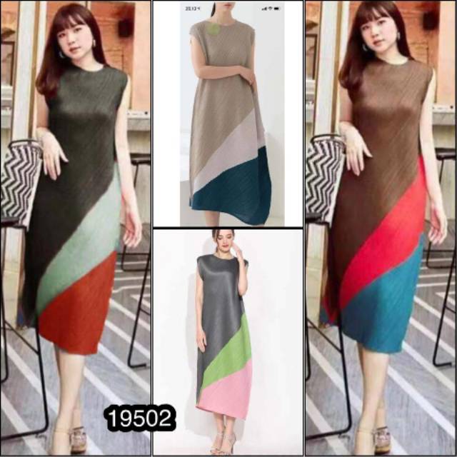 Dress plisket import