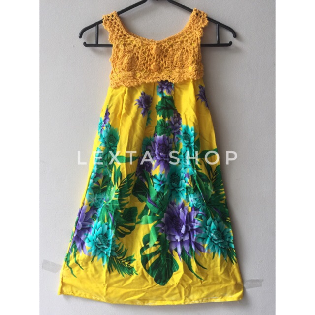 Daster Rajut Anak/Dress Rajut Bali