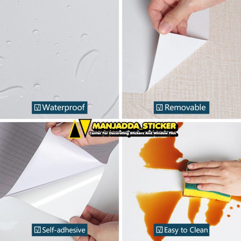 Sticker Putih Untuk Meja lemari kitchenset furniture tahan air