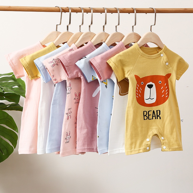 (Pimenova) Romper baju bayi impot Romper Fashion Bayi Baju Kodok Bayi Bahan Catton Combed size 0-6M