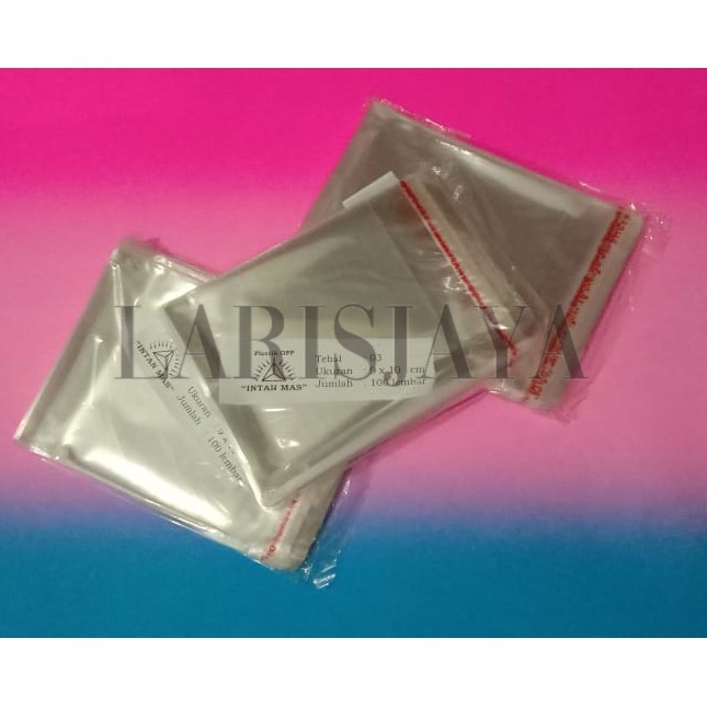 

LAGI PROMO!!! Plastik OPP 9x10 cm Seal/Lem 1000 lembar