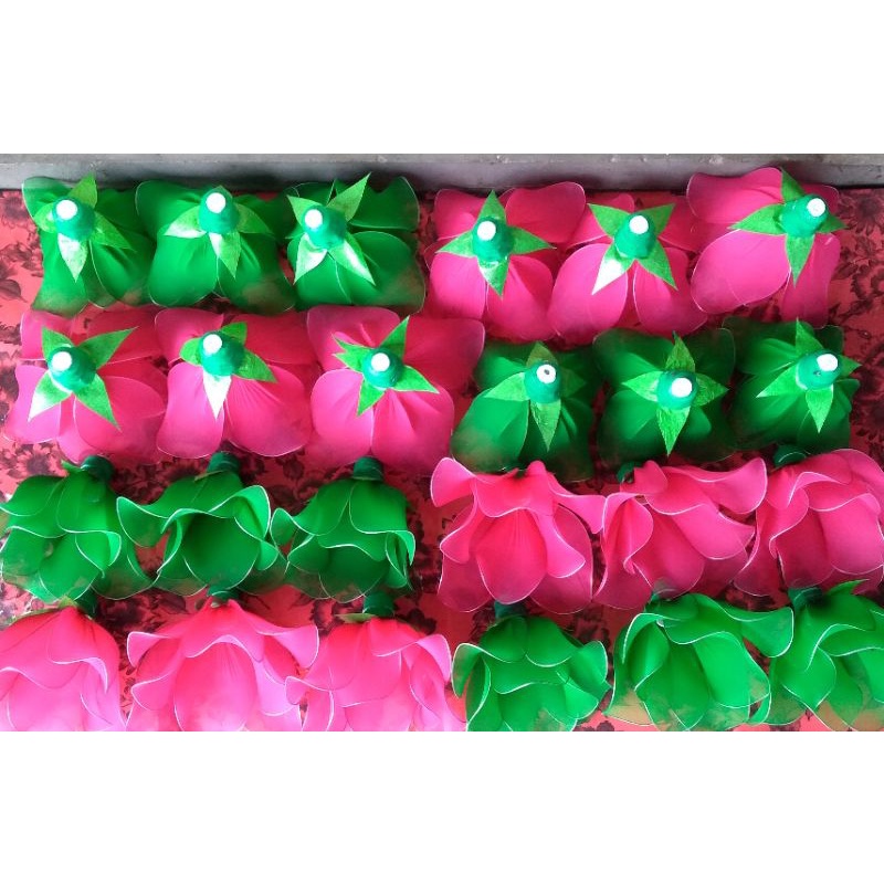 Lampu Standing Bunga Stoking / Kap Lampu Hias Dekorasi Fariasi Warna