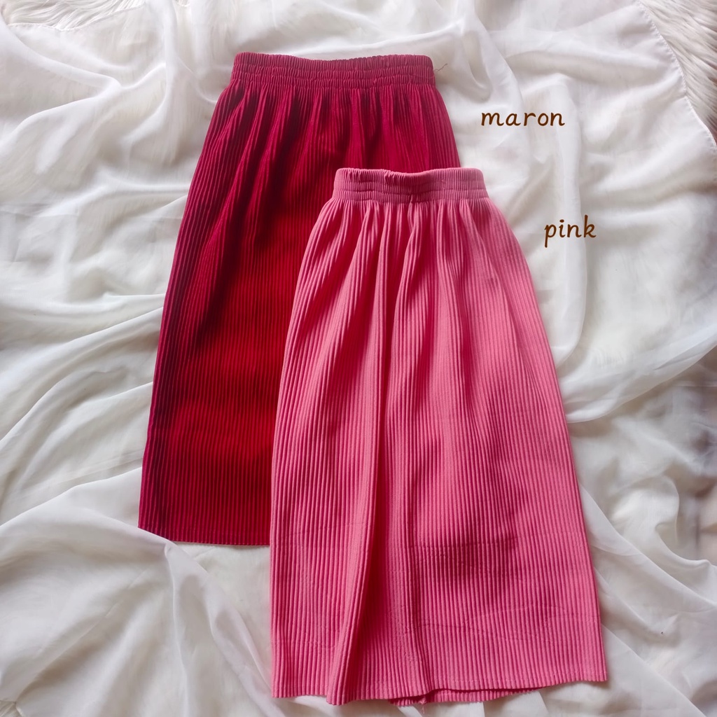 ROK SPAN plisket lidi  anak