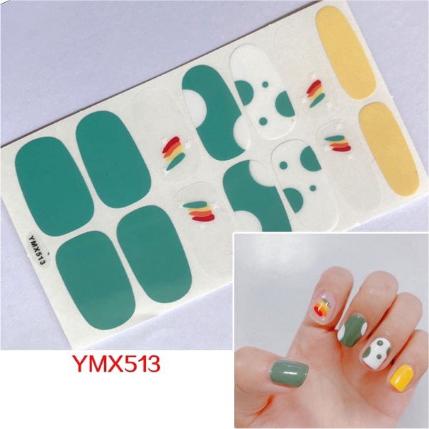 14Pcs/Stiker Kuku Murah / Nail Art Sticker / Nail Art Stiker / Nail Art &amp; Sticker YMX Series V2