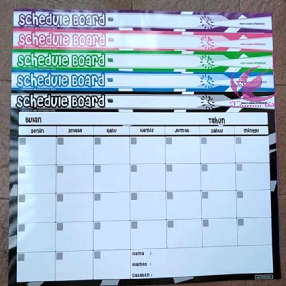 

SCHEDULE BOARD