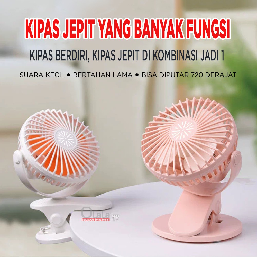 KIPAS ANGIN PORTABLE MINI FX-030 MINI FAN JEPIT CLIP PUTAR 720