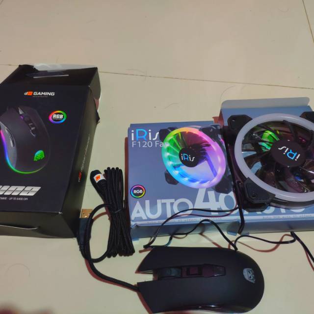 Dua Fan iRis F120 Auto40 RGB (double ring) - Fan Case