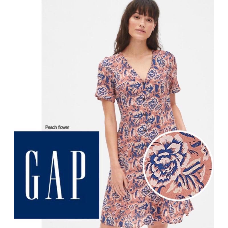 GAP SHORT SLEEVES BUTTON DRESS ORIGINAL