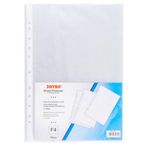 

Sheet Protector Pelindung Kertas Joyko ukuran A4 DAN F4