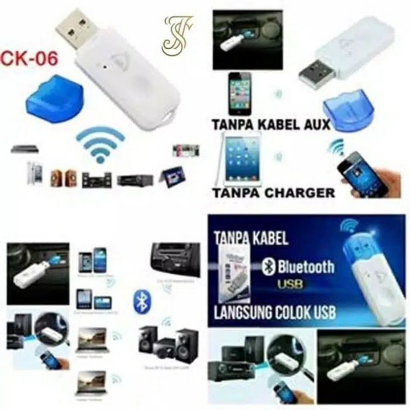 (OM) RECEIVER USB BLUETOOTH CK-06 TANPA KABEL