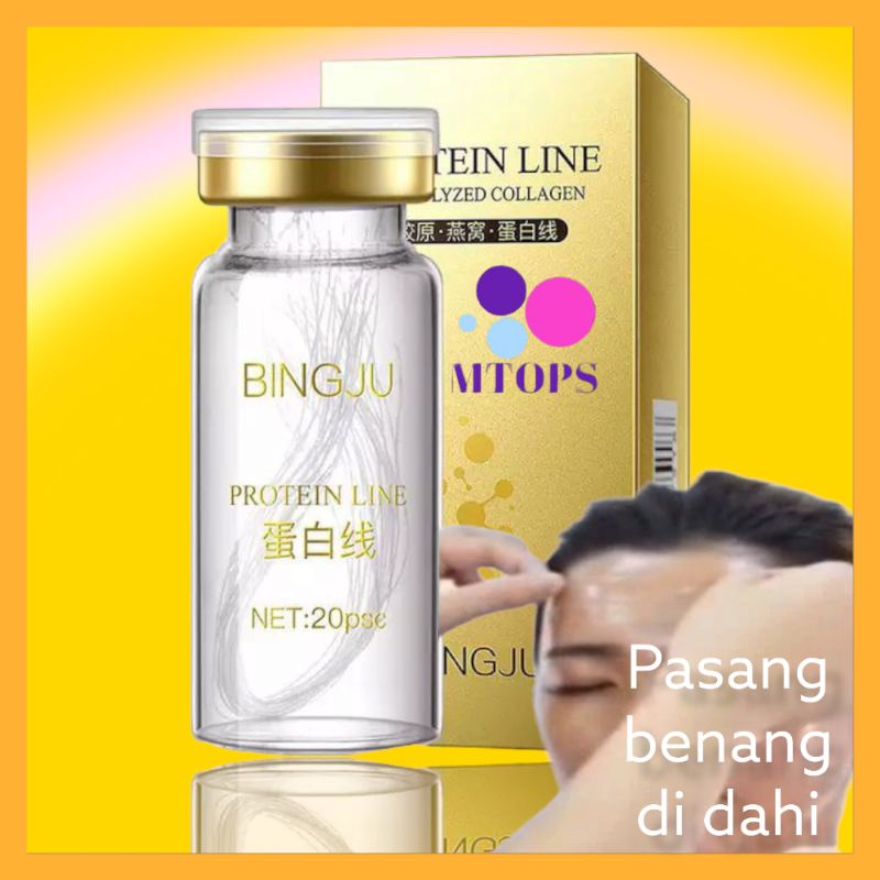 Tanam Benang Kolagen Colagen Protein Line Tanpa Jarum isi 20 pcs Serum Wajah Mengangkat Garis Protei