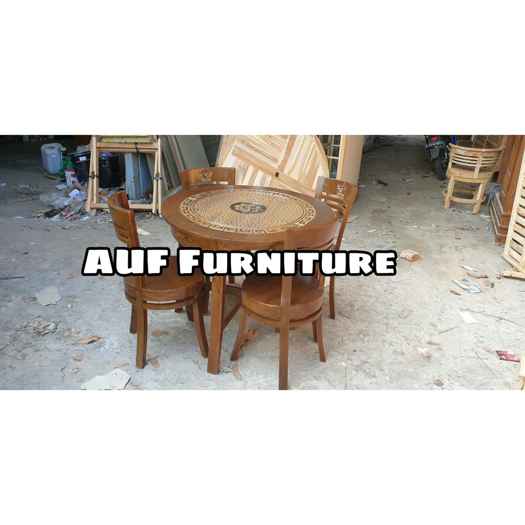 Meja makan cantik jati TPK / Meja makan jati asli jepara / Set meja makan jati asli jepara