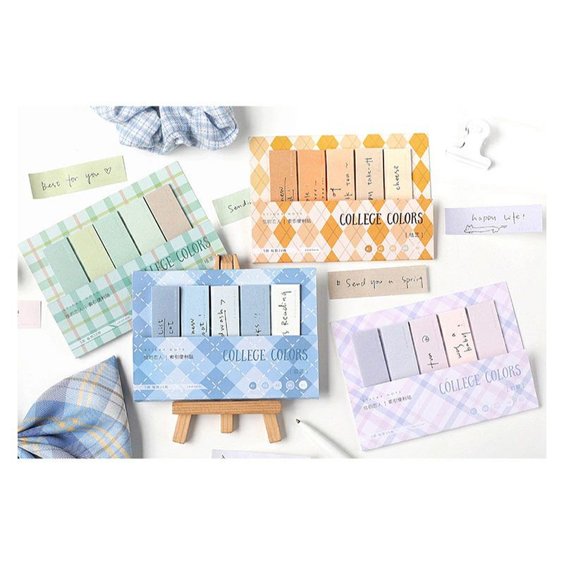 

COLLEGE COLORS LABEL STICKY NOTES