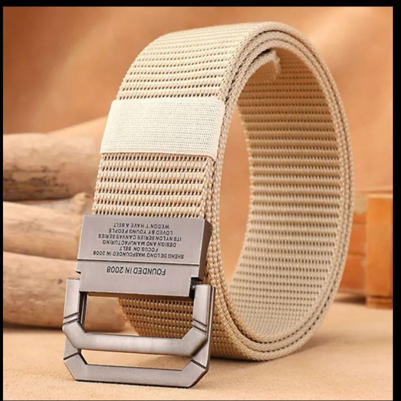 Ikat Pinggang Pria Nylon Double Ring Import Fashion °° KHS23