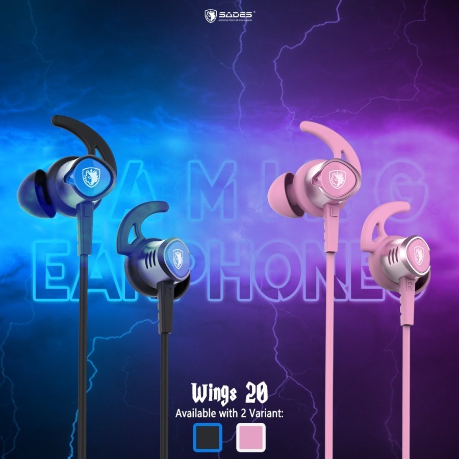 Sades Wings 20 Earphone Gaming New