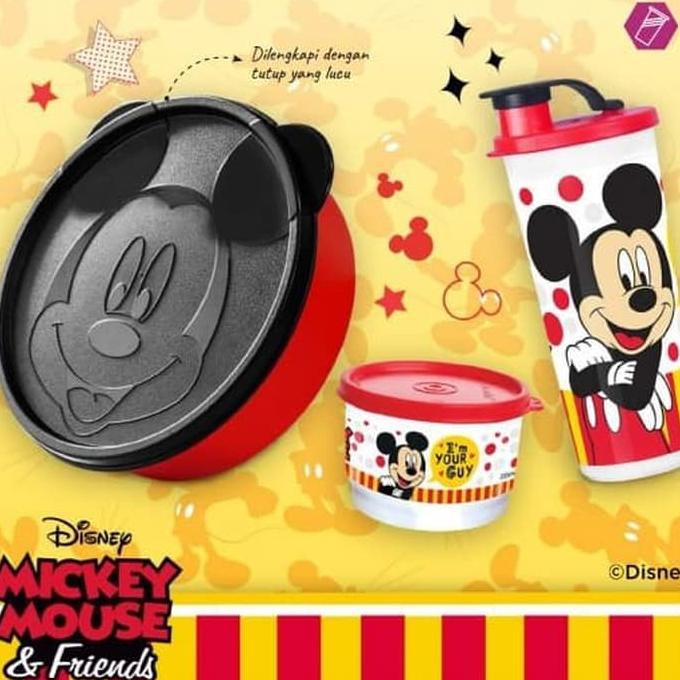 Lunch Set Like Tupperware Mickey Mouse - Lunch Set Saja