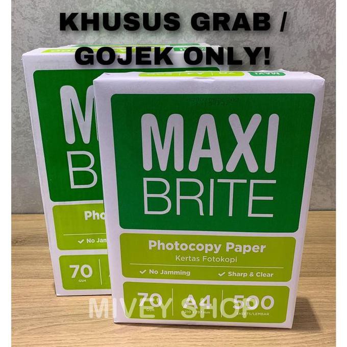 

Kertas HVS Maxi Brite A4 70gr (KHUSUS GOJEK ATAU GRAB)