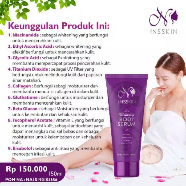 Ns skincare body serum