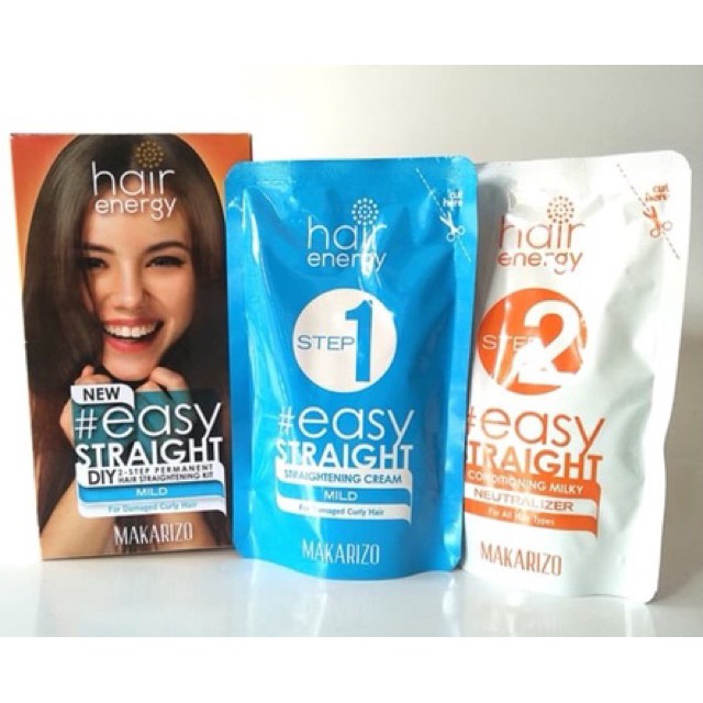 Makarizo Hair Energy Easy Straight 120 ML Pelurus Rambut | Shopee Indonesia