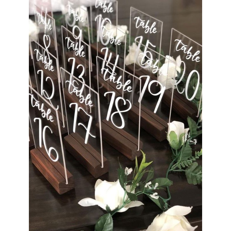 NOMER MEJA CAFE / NOMER MEJA ACRYLIC Elegan