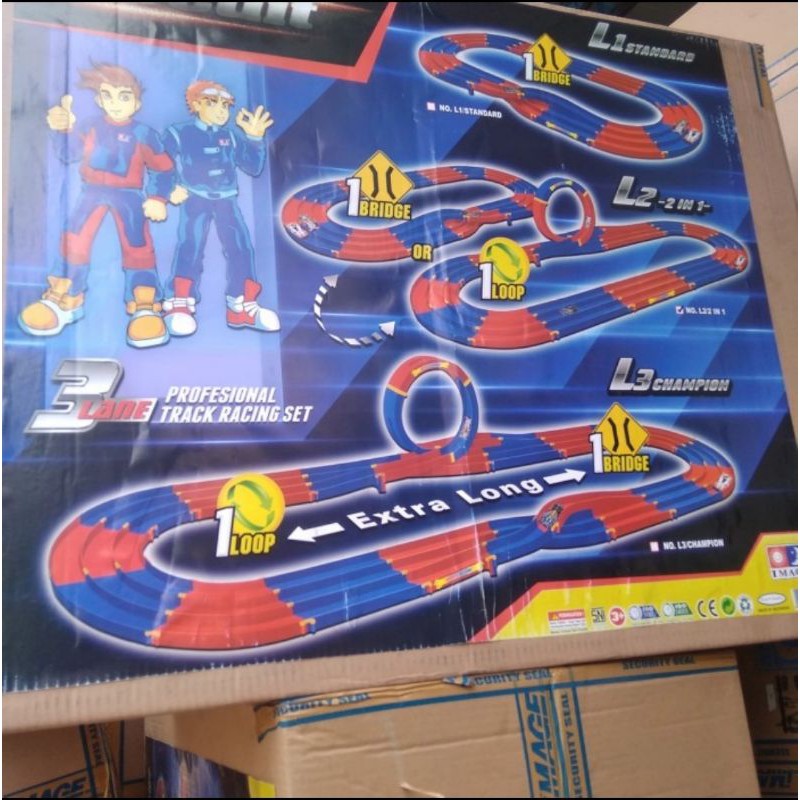 Track Arena Jalanan Tamiya 3 Jalur Image L1/L2