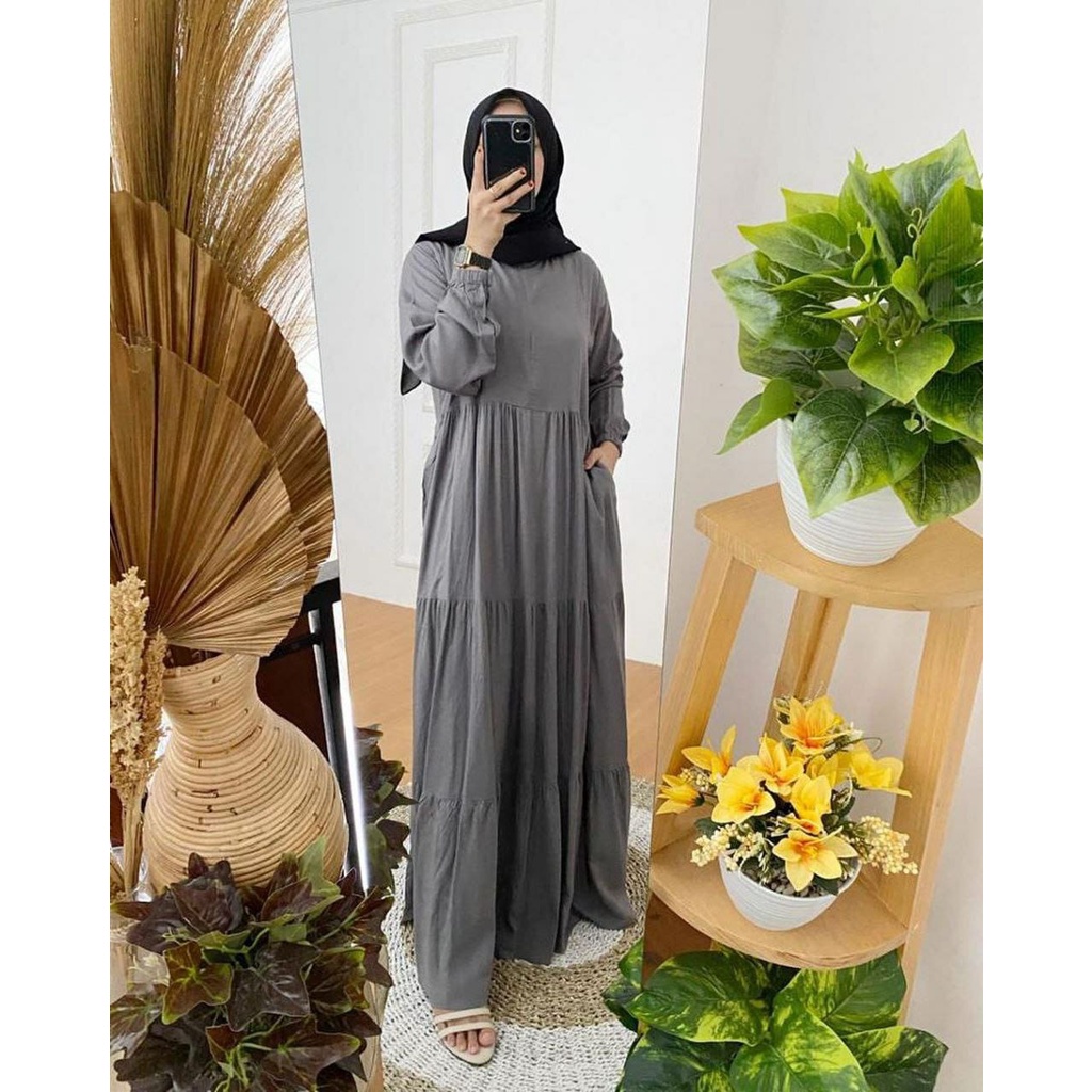 biby dolcedress /#daster renda, Dress arab-grey