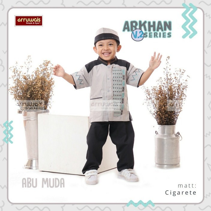 Koko Anak Arruwais Arkhan 1Set ABU