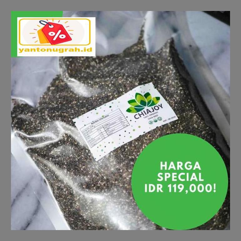 

S50Mkkar Chia Seed Chiajoy 1Kg Terbaik Untuk Diet - Organic Mexico Dr05Ytd