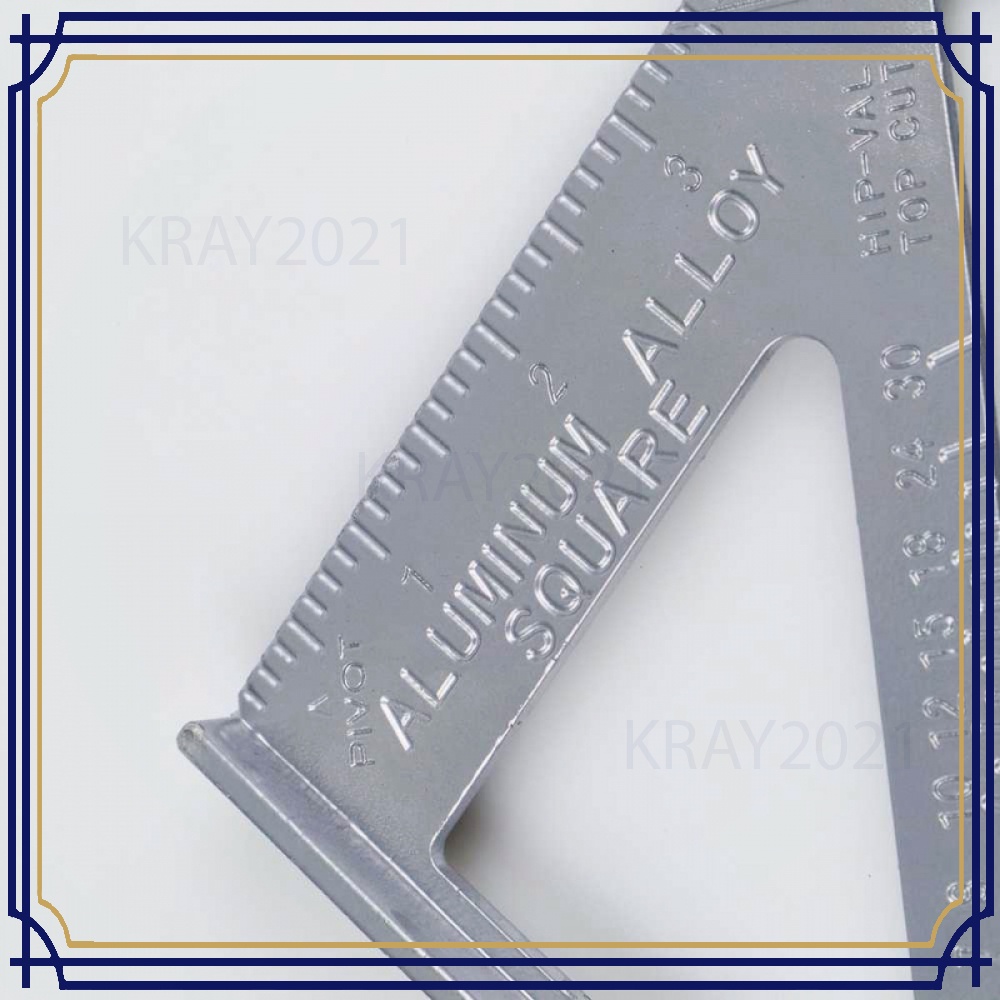 Taffware Penggaris Siku Mistar Triangle Ruler Aluminium AK152