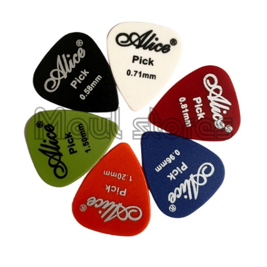 Pick Gitar Alice Murah Pemetik Gitar  0.58 0.71 0.81 0.96 1.20 1.50