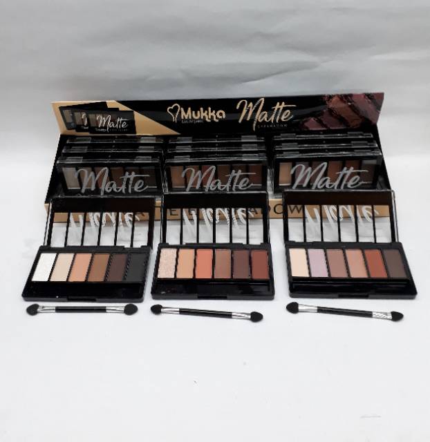 EYESHADOW MUKKA MATTE 6.colour / 3.seri