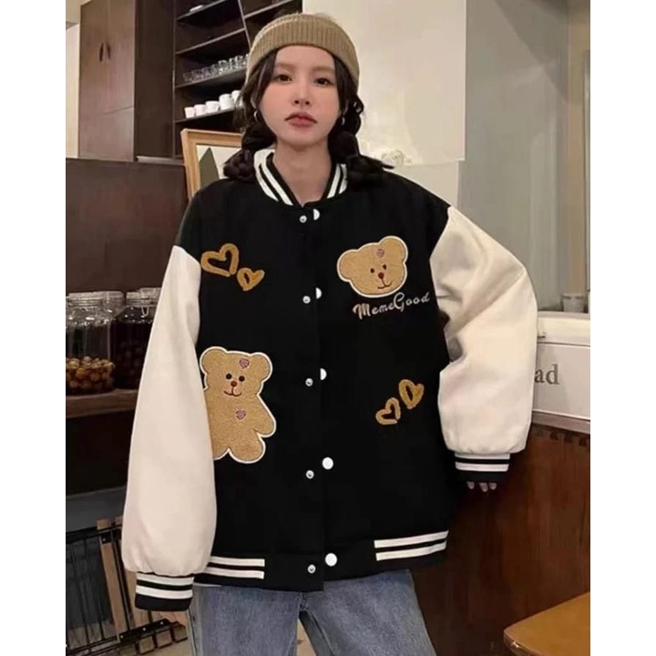 Sweater Wanita Grosir Berkualitas - Meme Good BearJaket