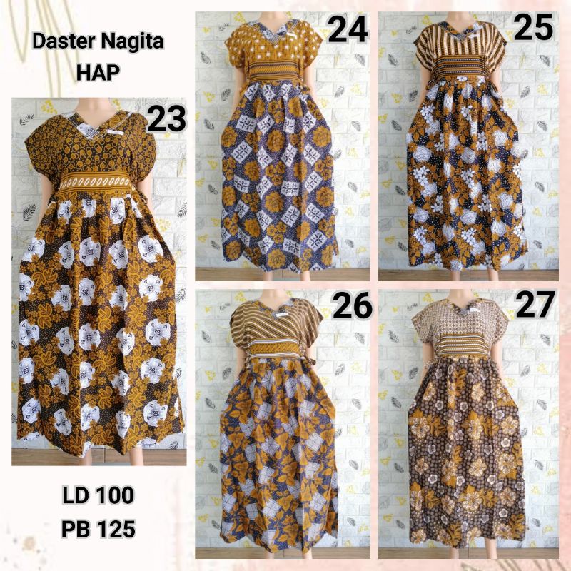 DASTER NAGITA COKLAT HAP DASTER MODERN DASTER ADEM