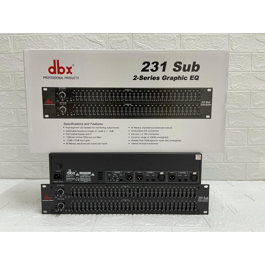 EQUALIZER DBX 231+SUBWOOFER/EQUALISER DBX 231 SUBWOOFER