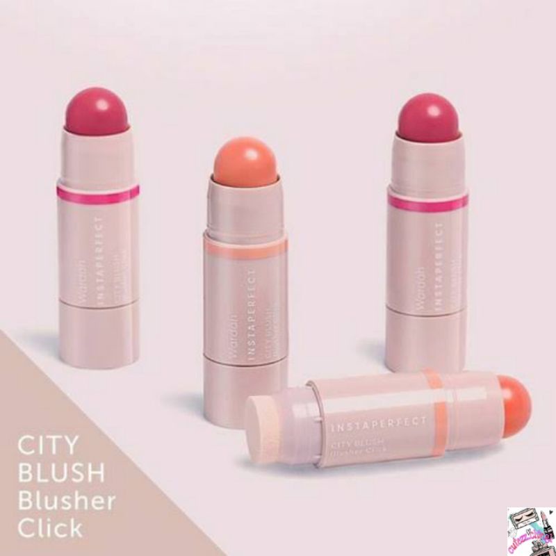 ☃Cutezz_Ching1☃Wardah Instaperfect City Blush Blusher Click 5.6g