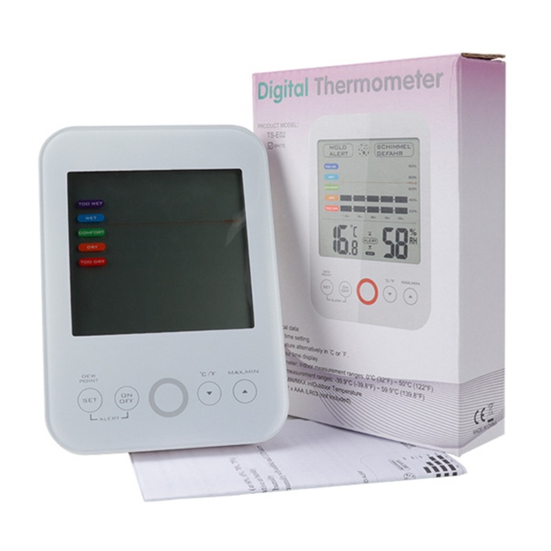 Termometer Hygrometer Digital Pengukur Suhu Kelembaban Stasiun Cuaca