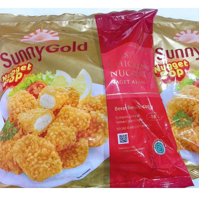 Sunny Gold Crispy Chicken Nugget Pop Naget Ayam