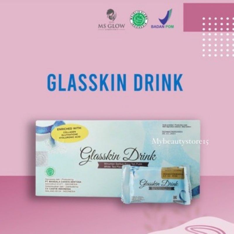 

MS GLOW GLASSKIN DRINK, menyehatkan,mencerahkan,melembutkan kulit