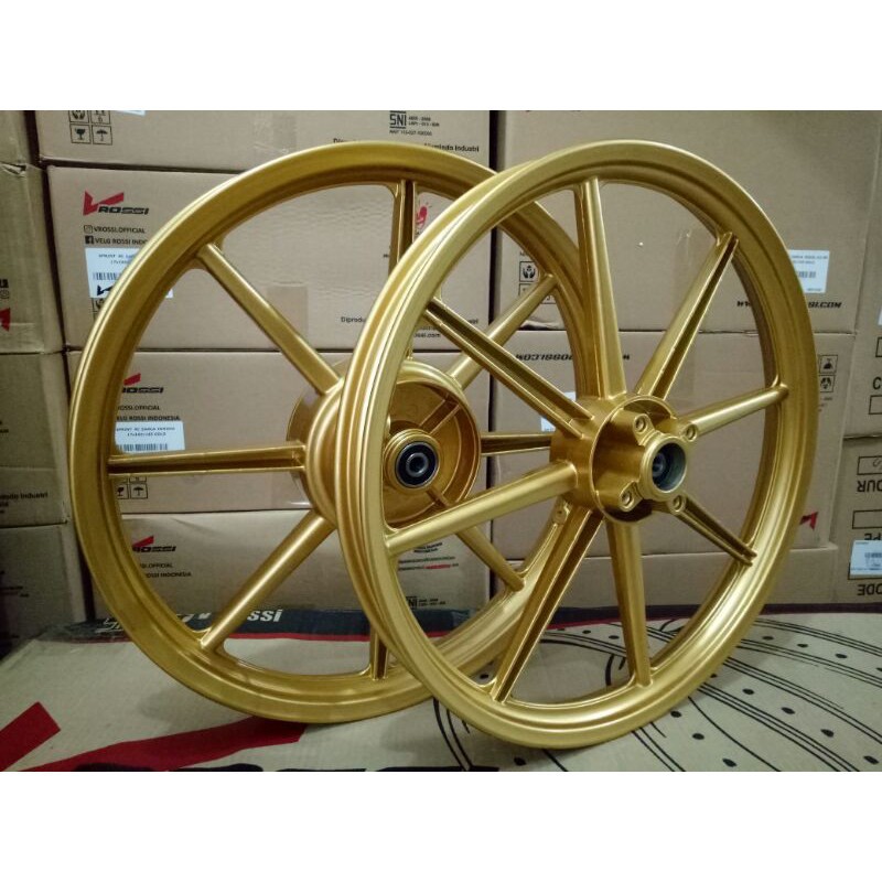 VELG BINTANG SET JUPITER MX OLD ROSSI VROSSI PALANG 8 GOLD MODEL RCB