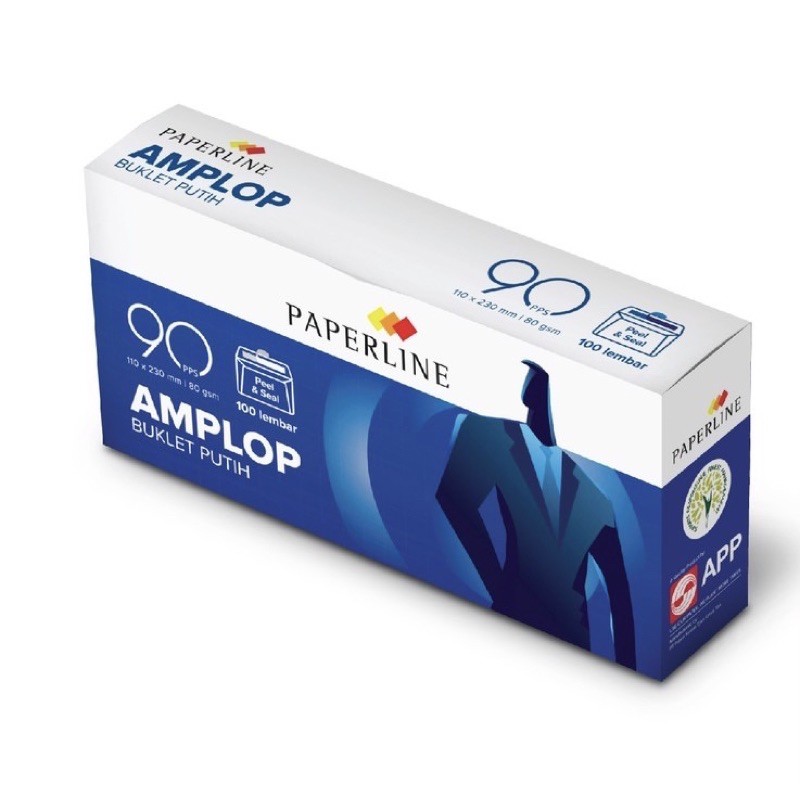 

Paperline Amplop 90PPS / 100 Sheets (Polos 110 x 230)