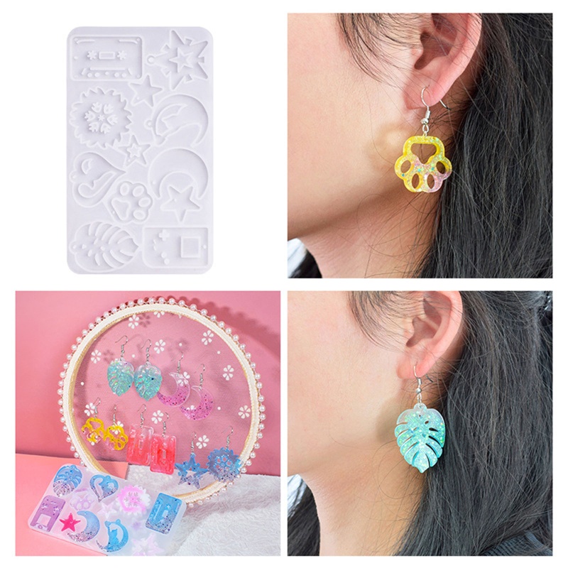 Siy Cetakan Resin Untuk Membuat Perhiasan Anting Wanita DIY