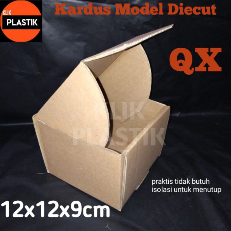 

KARDUS QX COKLAT 12x12x9cm KOTAK BOX DUS KARTON COKLAT POLOS PACKING