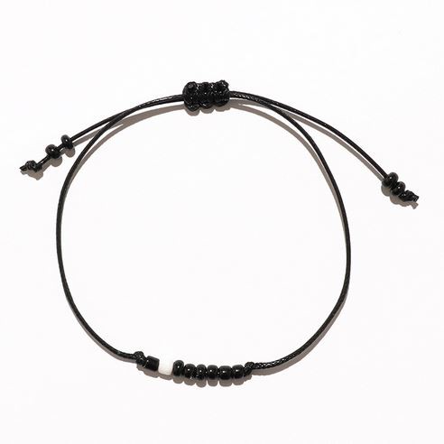 Gelang Couple Sandi Morse Hitam Putih Monochrome