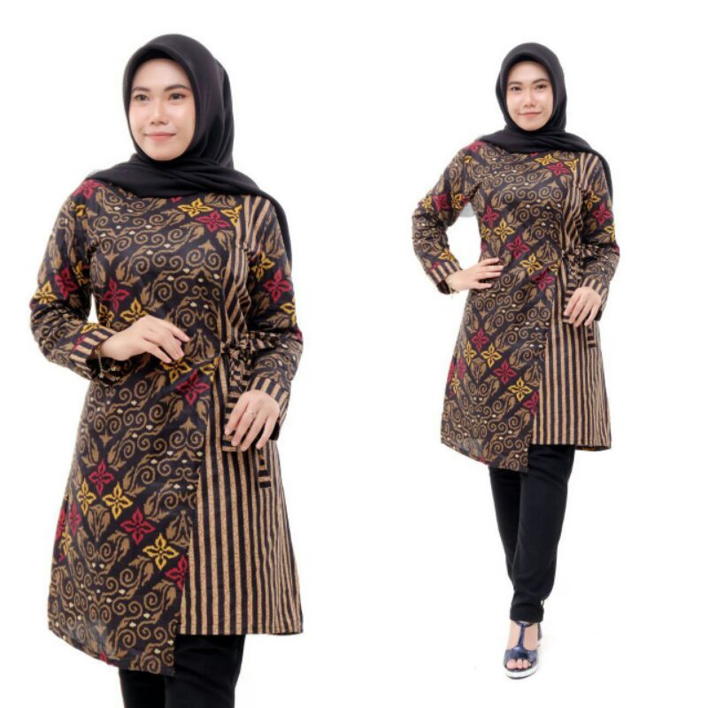 Tunik Batik Pekalongan Motif Bunga