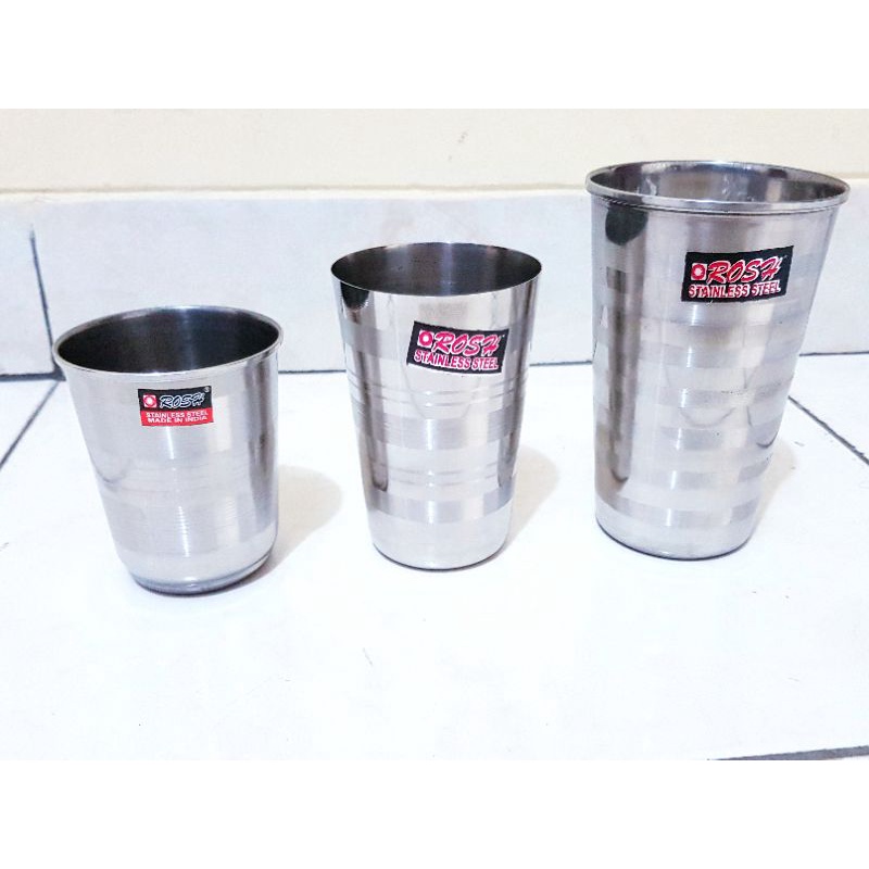 Gelas Stainless Rosh TEBAL Cangkir Stainless Tumblr Stainless Mug Stainless Besi