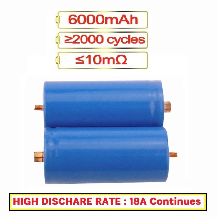 Baterai PJU Lifepo4 3.2V type 32650 32700 6ah