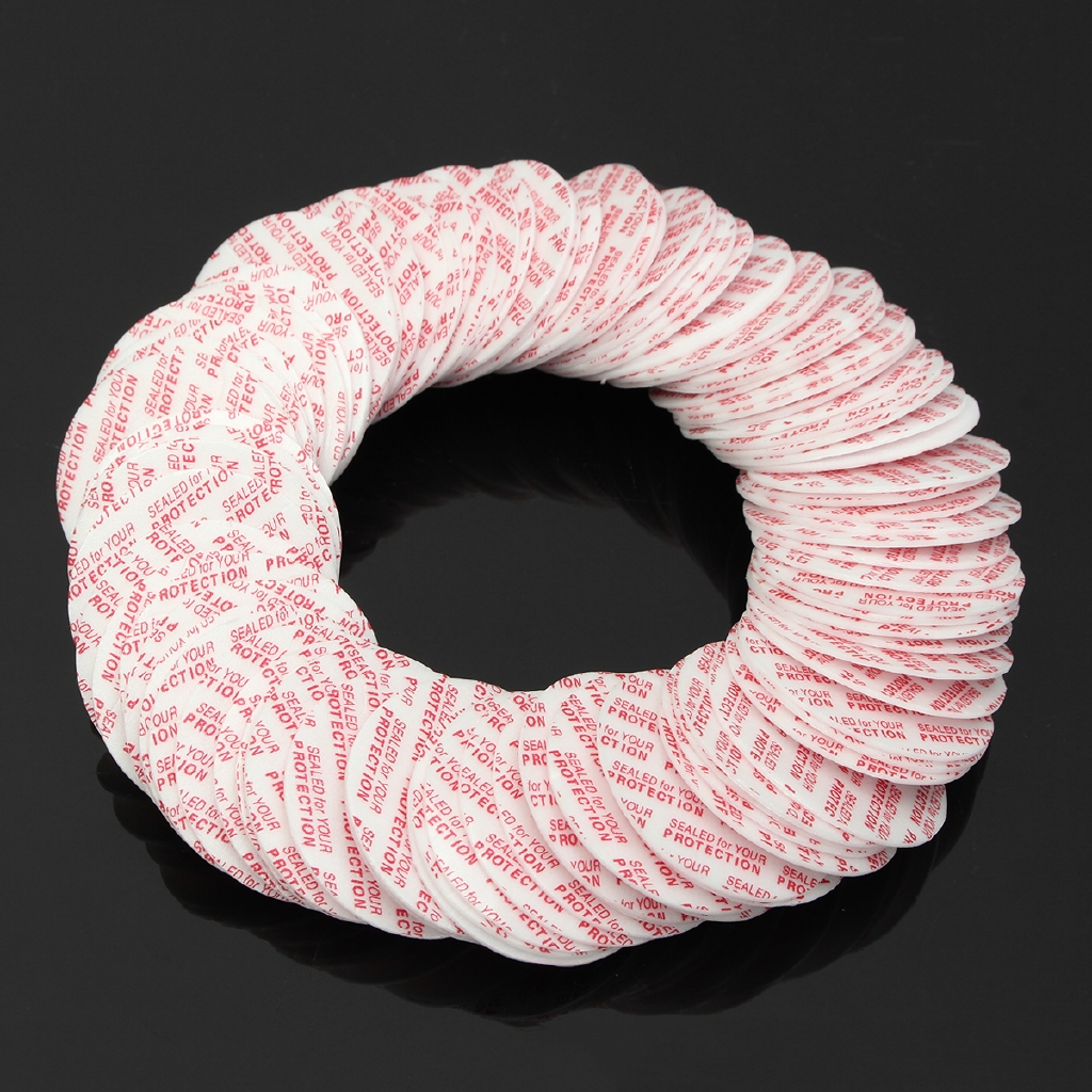 Tamper Foil Seals Cap Liners 24mm PRESS & SEAL for BottlesBrand New 50