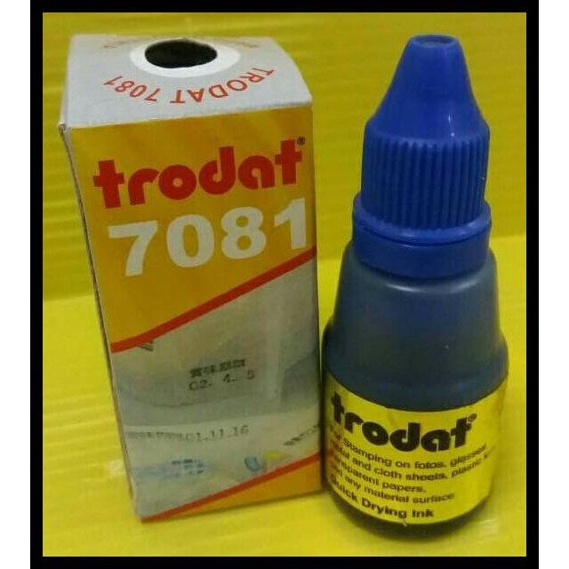 

Buruan Serbu Tinta Stempel Trodat 7081 Warna Biru Utk Dimedia Plastik, Kaca, Besi