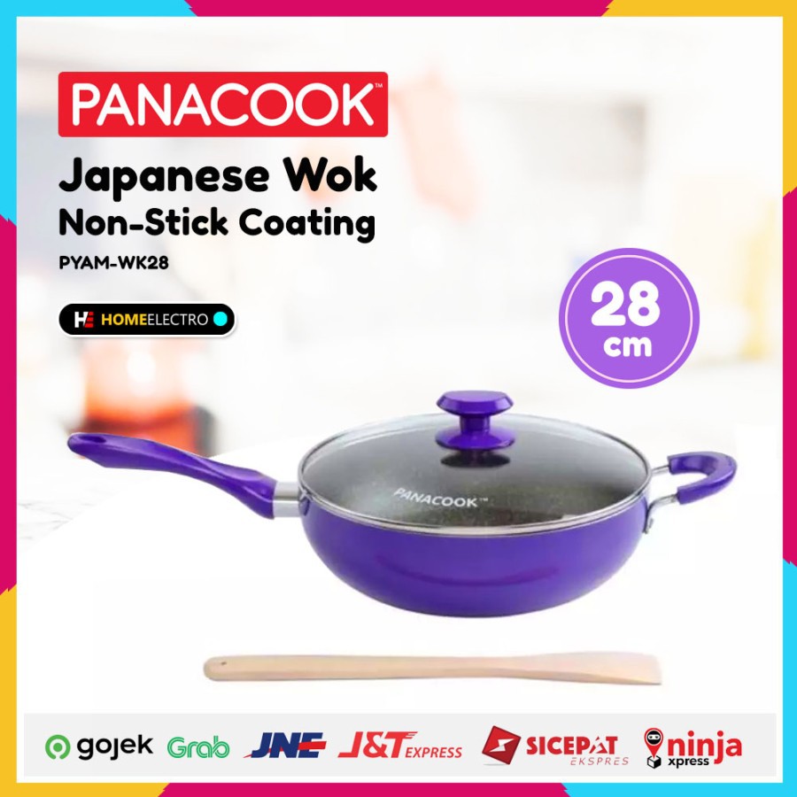 Japanese Wok Pan 28cm Panacook Non-Stick Coating