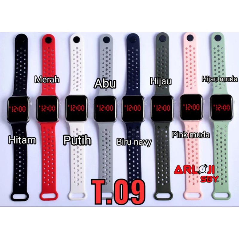 Jam Tangan Led Watch Digital Lubang Warna Jam fashion import Jam Wanita Pria TNR